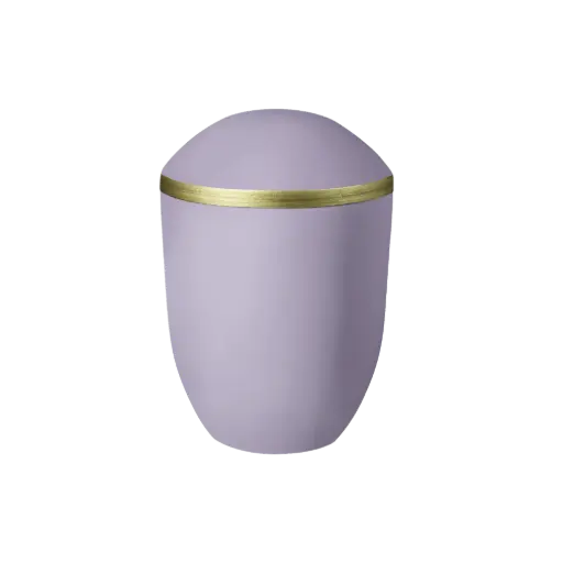 [37935] PURE BIO-LEHM Urne flieder gold