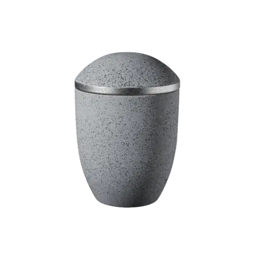 [36104] PURE BIO-LEHM Urne granit silber