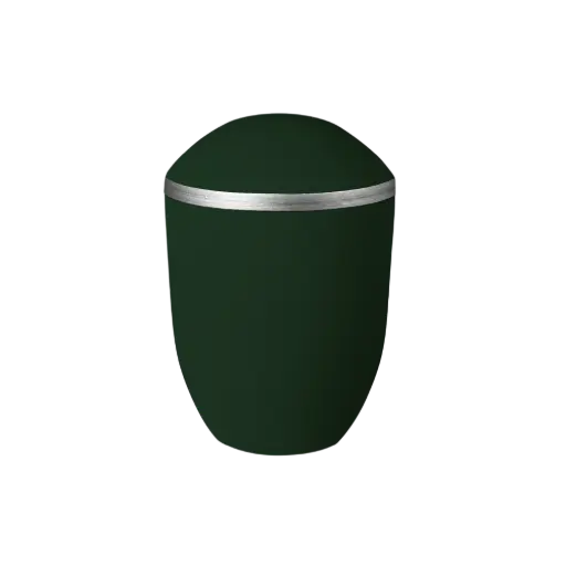 [35868] PURE BIO-LEHM Urne jade silber