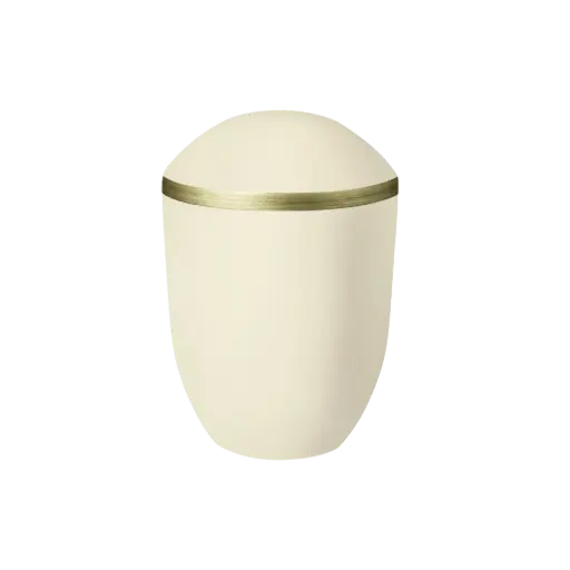 [36295] PURE BIO-LEHM Urne sandbeige gold