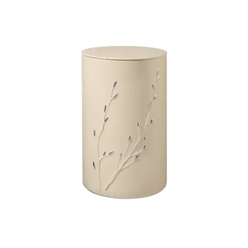[37970] RONDO ZEN BIO-LEHM Urne cashmere silber