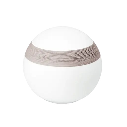 [38635] SEMI KUGEL BIO-LEHM Urne altrosa