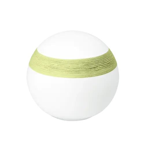 [38637] SEMI KUGEL BIO-LEHM Urne limone