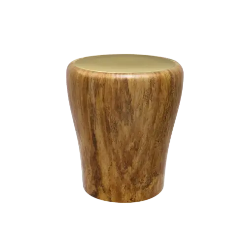 [38351] TULIP BIO-LEHM Urne Wurzelholz gold