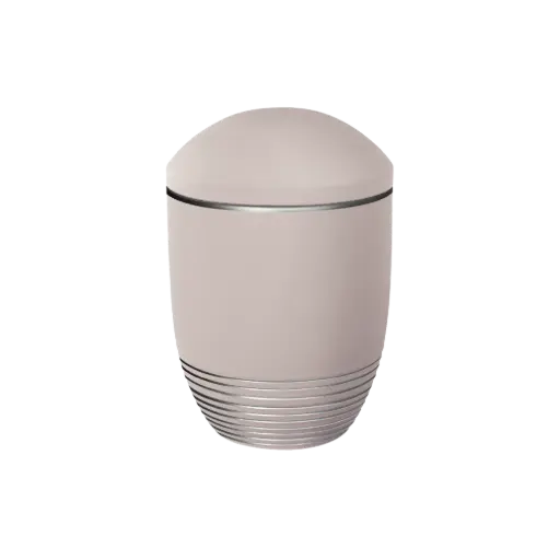 [38046] WAVE BIO-LEHM Urne altrosa silber