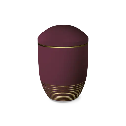 [34128] WAVE BIO-LEHM Urne brombeer gold