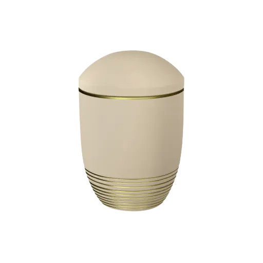 [36499] WAVE BIO-LEHM Urne cashmere gold
