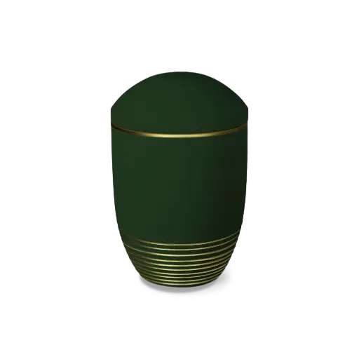 [29285] WAVE BIO-LEHM Urne jade gold