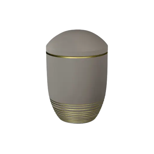 [36506] WAVE BIO-LEHM Urne mandel gold