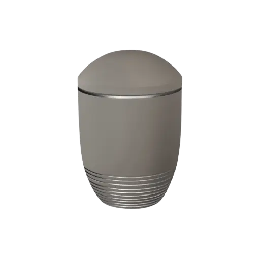 [36507] WAVE BIO-LEHM Urne mandel silber