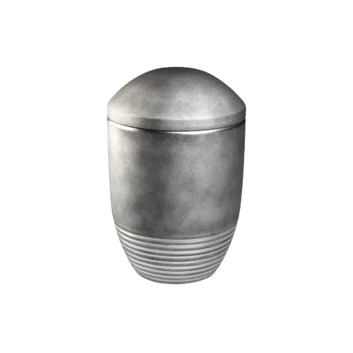 [36083] WAVE BIO-LEHM Urne silber silber