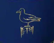 [38246] SITZENDE MÖWE Dekor gold