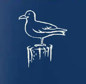 [38248] SITZENDE MÖWE Dekor weiß