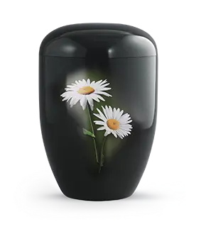 [2/35F] Edition Fleur, Klavierlack schwarz, Margerite, biol. abbaub.