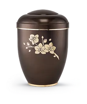 [3/5101] Edition Creatio, perlmutt chocolat, Fuß poliert, Orchidee, biol. abbaub.