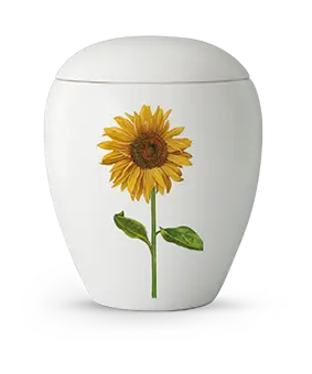 [65-6000-1] Edition Bianco, weiß, Sonnenblume, Keramik