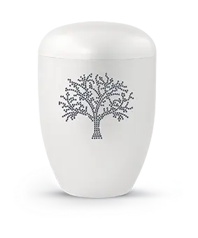 [2556] Edition Karat, perlmutt, Baum aus Kristallen graphite, biol. abbaub.