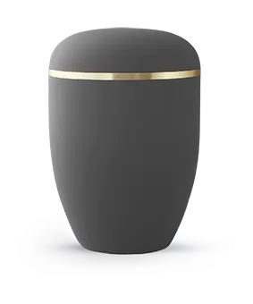 [2977] Edition Xenon, samton graphit mit mattem Goldstreifen, biol. abbaub.