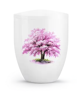 [3412] Edition Silva, Hochglanz weiß, Magnolienbaum, biol. abbaub.