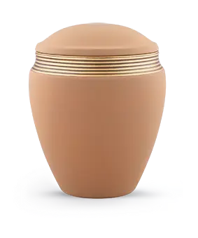 [6775] Edition Colour Line, samton sand, Handbemaltes Dekor altgold, Keramik