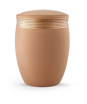 [6875] Edition Colour Line, samton sand, Handbemaltes Dekor altgold, Keramik