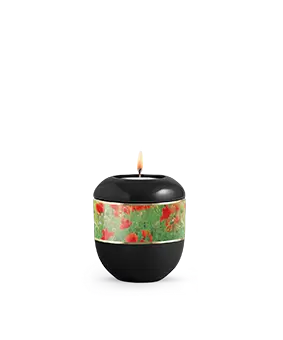 [P14FL] Edition Fleur, schwarz - Mohn, Gedenklicht