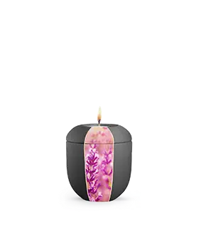[P7202L] Edition Natura, samton anthrazit, Lavendel, Gedenklicht