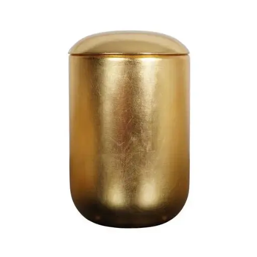 [5400.90] Urne Luce gold, Holz, 30x19,5 (4L)