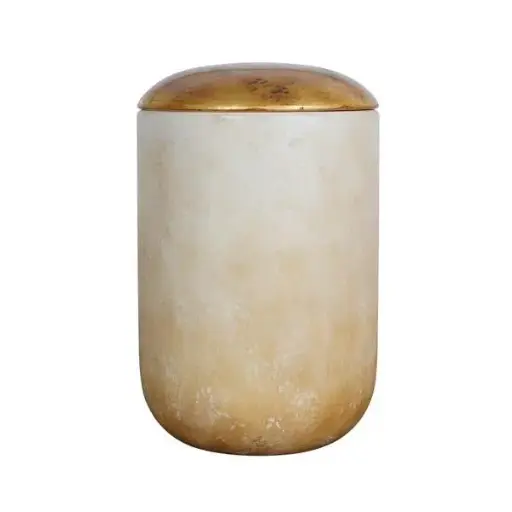[5400.96] Urne Luce Gold 24Karat, Holz, 30x19,5 (4L)