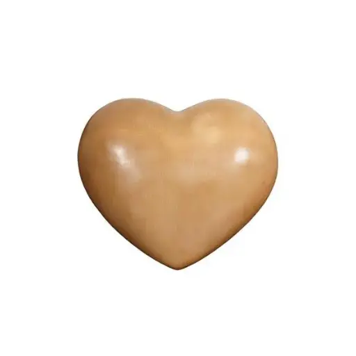 [1000.40H.7] Mini Urne Cuore hell gebeizt, Holz, 6,5x7,5x4 (10ml)
