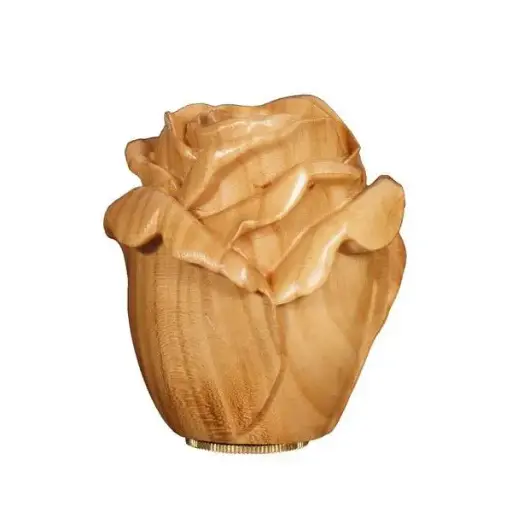 [1600.30K.7] Mini Urne Rose Kirsche satiniert, Holz, 7x5 (5ml)
