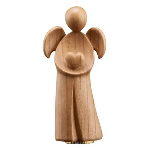 [U118023K] Urne Engel Amore mit Herz Kirsche, Satiniert, 11,5 cm (5ml)