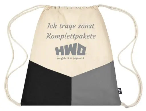 Turnbeutel aus Recycling-Baumwolle